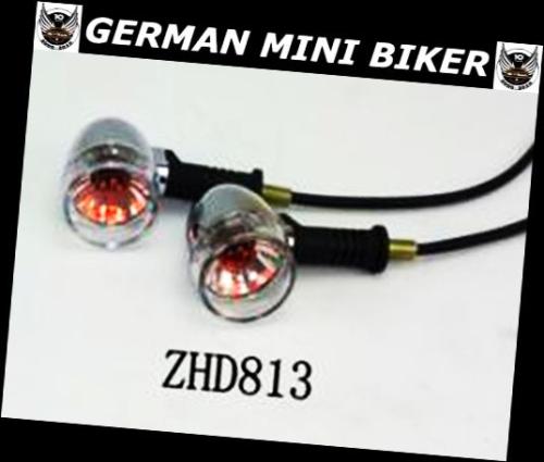 Artikelbild des Artikels “Blinker Retro Chrom-Black rund ZHD813 1 Paar “