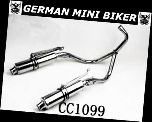 Artikelbild des Artikels “Auspuff Doppel-Rohr Skymax-Skymini-Monkey-PBR-Gorilla Vergaser EU 0-3  CC1099 “
