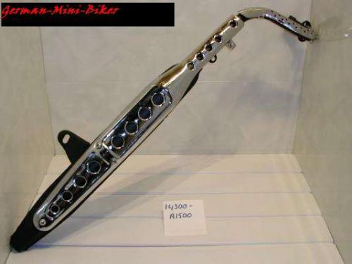 Artikelbild des Artikels “Auspuff -6 Tuning Euro 0-3 CC1063 Chrom/Black mit Skymax ohne KAT! für Vergaser-Motoren! “