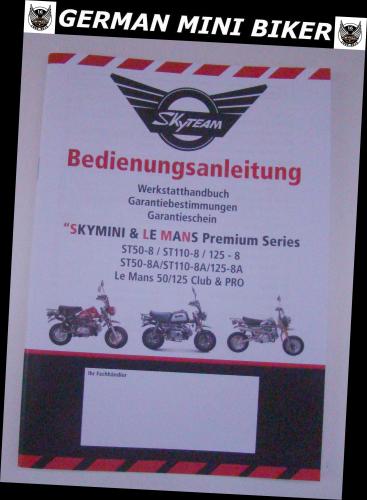 Artikelbild des Artikels “Bedienungsanleitung Deutsch - EU 0-3/ SKYMINI/Skybongo/LeMans 50 & 125cc “