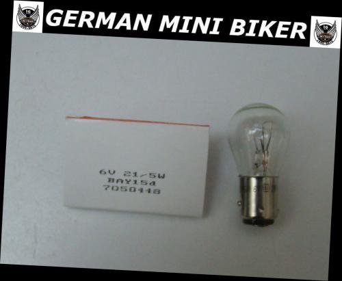 Artikelbild des Artikels “Birne 6 Volt 22/5 watt, Sockel BAY15d “